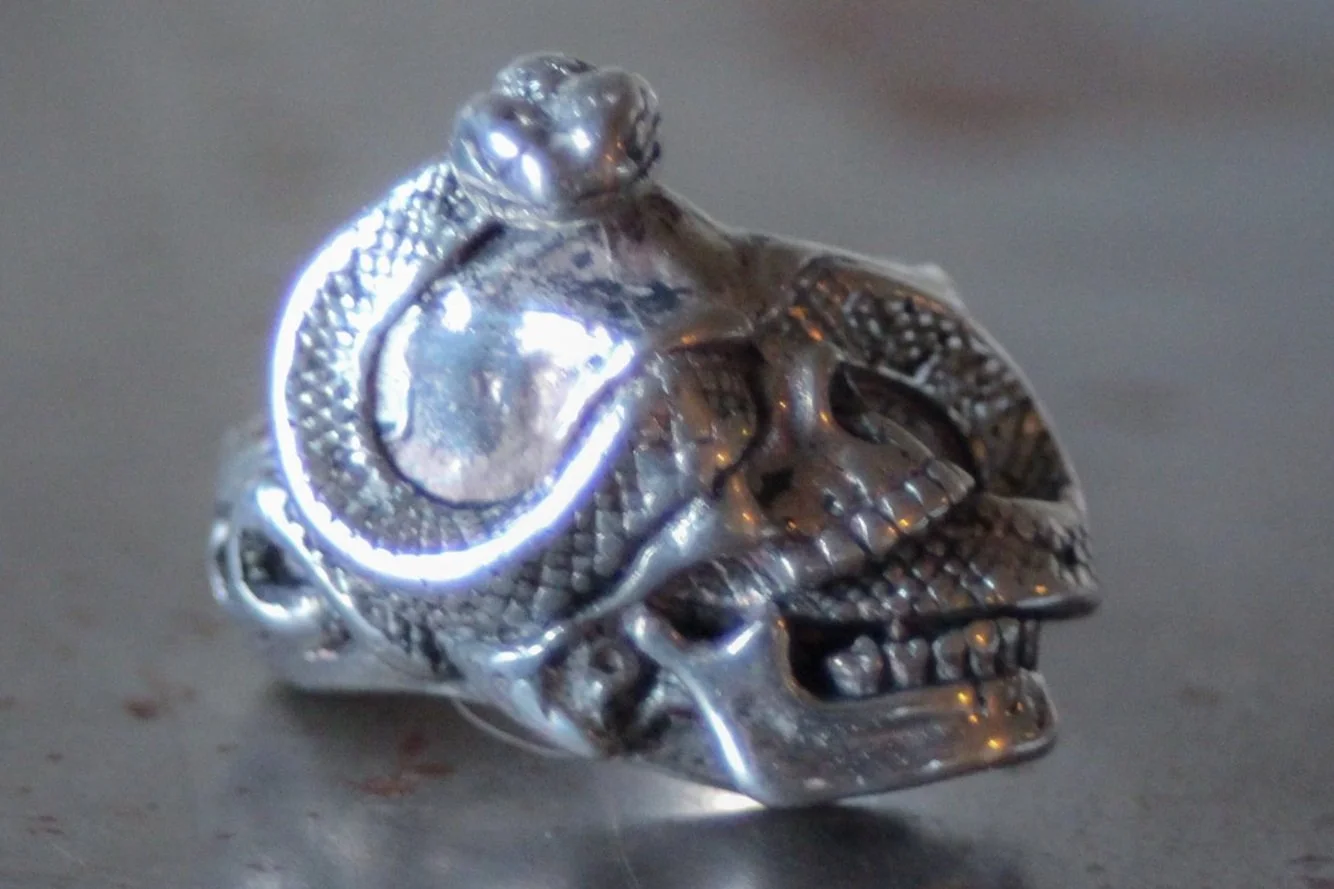 Snake and Skull 1986 G&S Ring