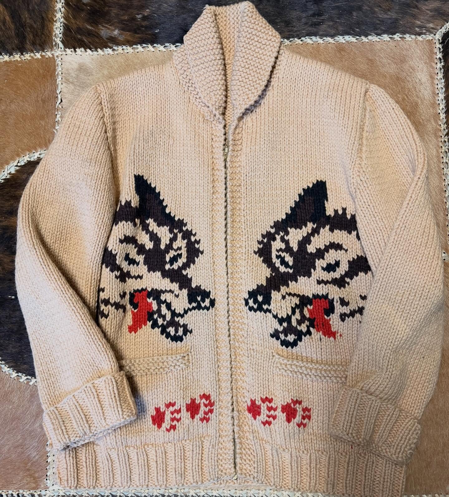 After a 10 year search I finally got one of these Wolf Cowichans. I was grabbing a coffee today and my friend @peterwoolfbarnato was wearing it, I was tripping and he graciously let me buy it off it off him. Stoked!

What&rsquo;s cool about the image