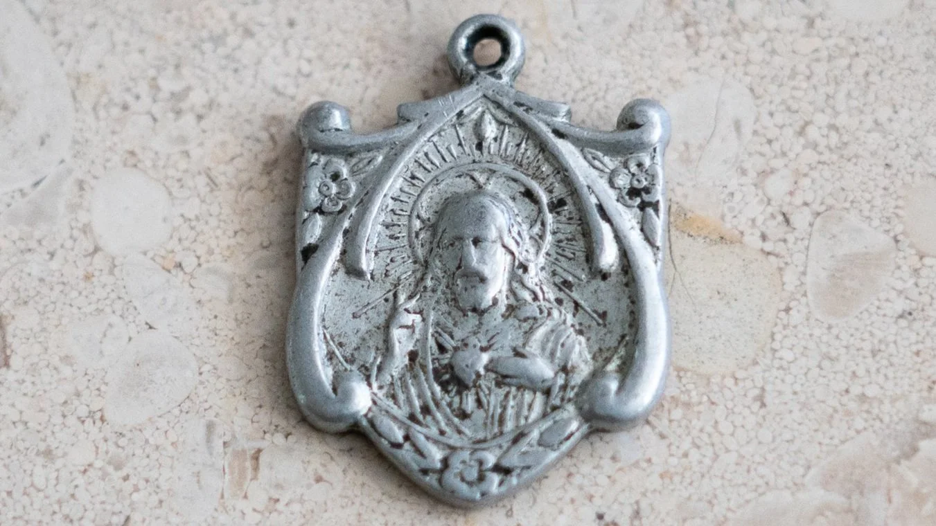 Double Sided Ornate Jesus Pendant