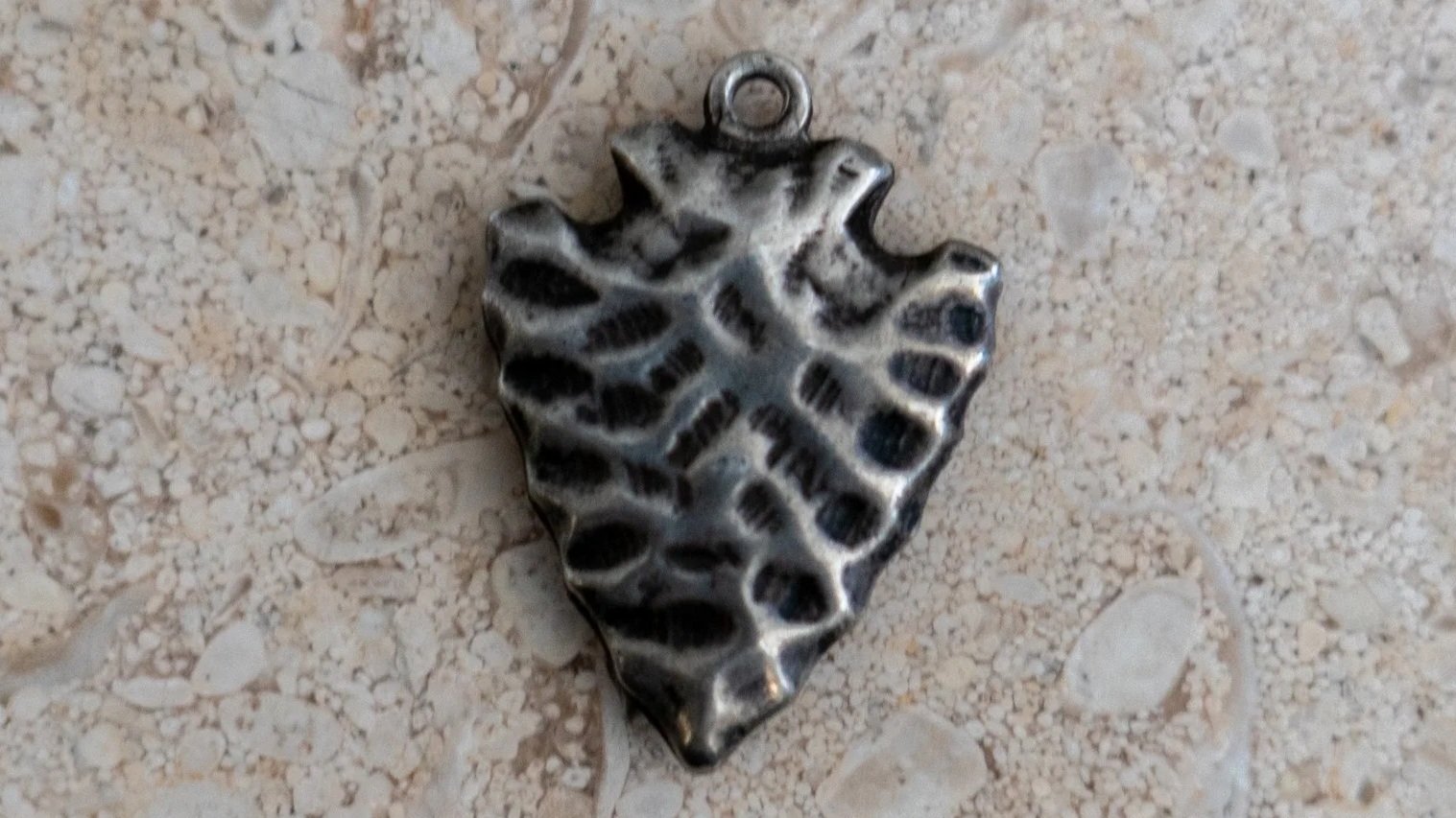 Mid Century Sterling Arrowhead Pendant