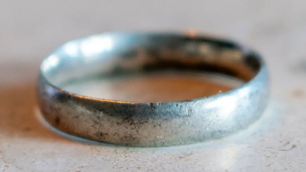 Vintage Plain Sterling Band Size-11