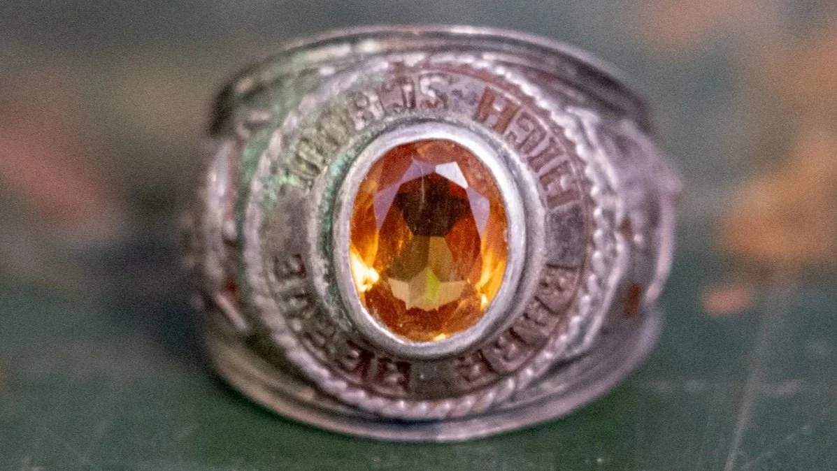 1977 Sterling High School Ring Size-8.5