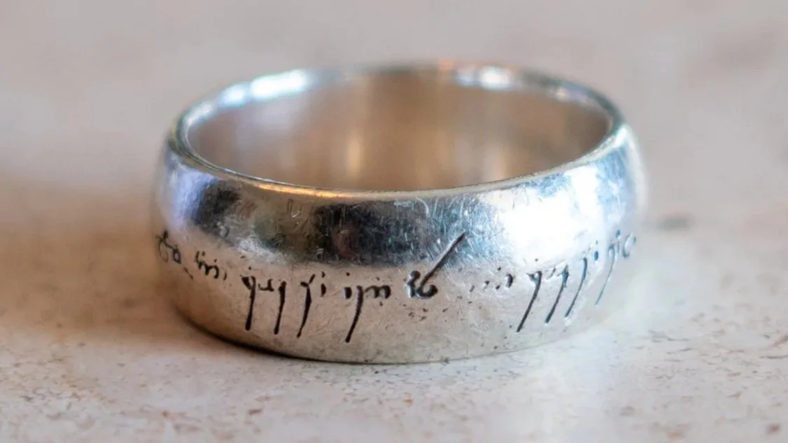 Lord of the Rings Sterling Ring Size-5.5