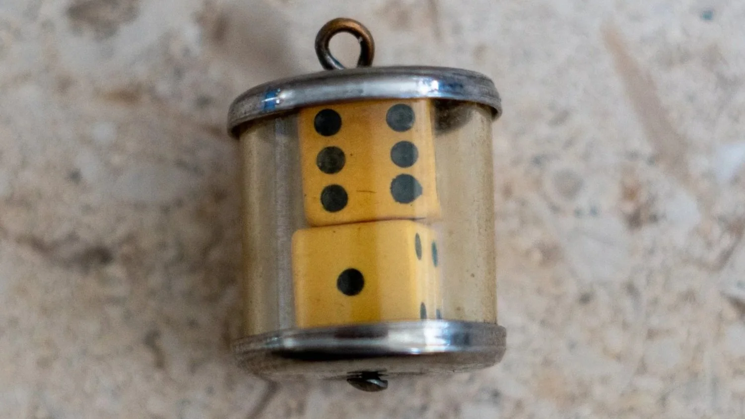 1940s Inclosed Real Dice Pendant