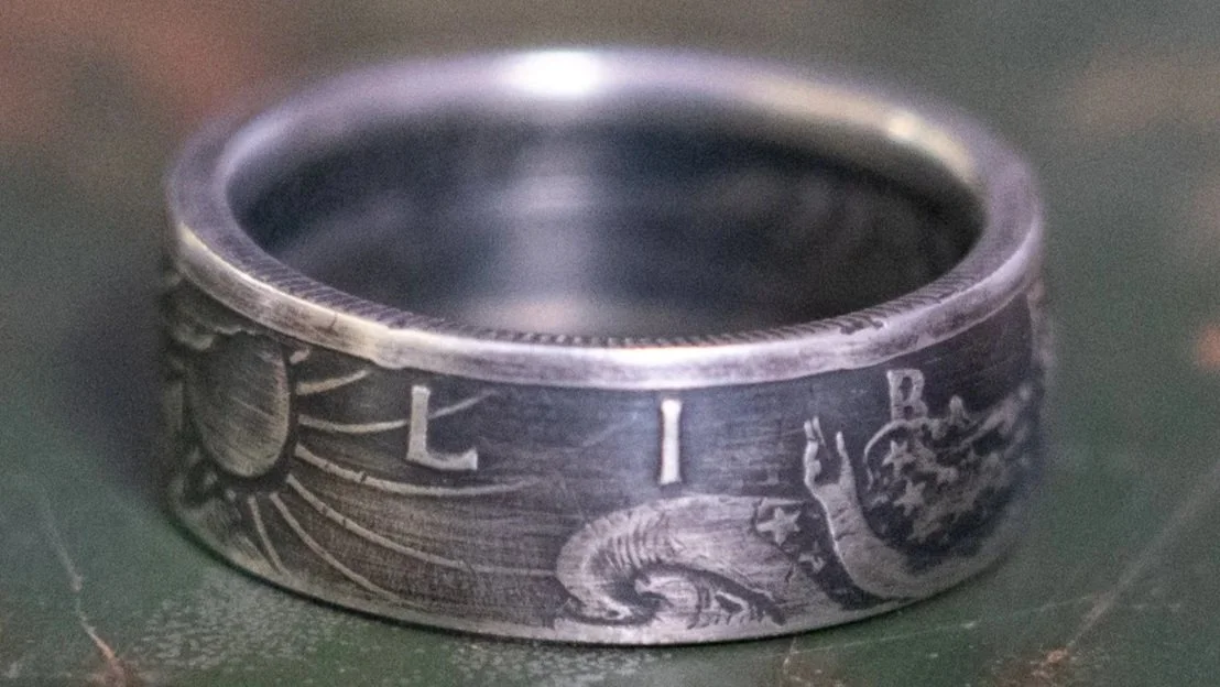 1944 Liberty Dollar Band Ring Size-11