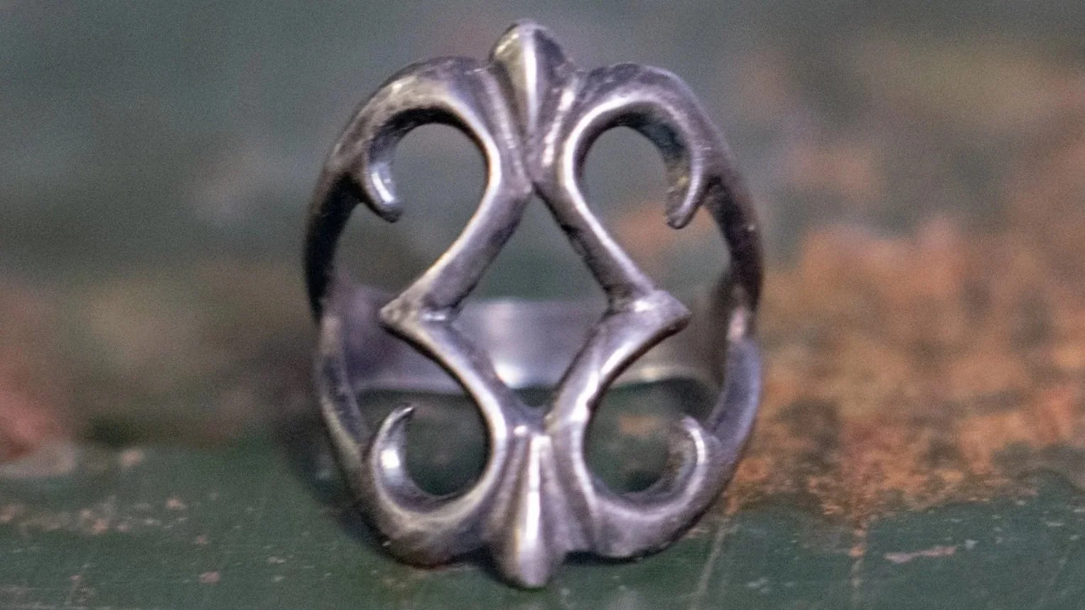 Rare 1960s Navajo Sand Casted Sterling Ring Size-8.5