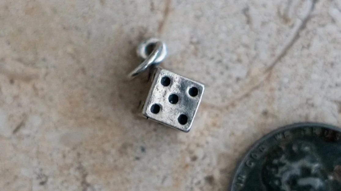 Mid Century Sterling Die Charm