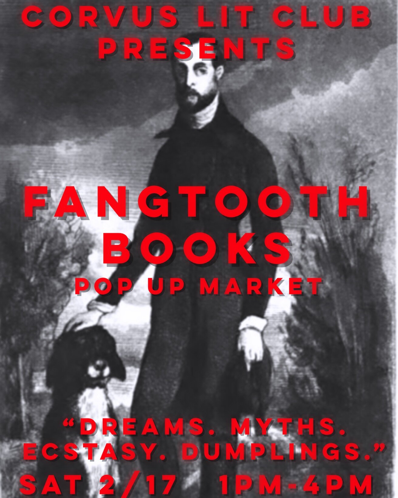 The first installment of Books &amp; Booze is happening this Saturday! We&rsquo;re stoked to feature @fangtooth_books, a purveyor of fine literary objects for the curious and brave. Come by and get Lit! As always, it&rsquo;ll be Happy Hour from open 