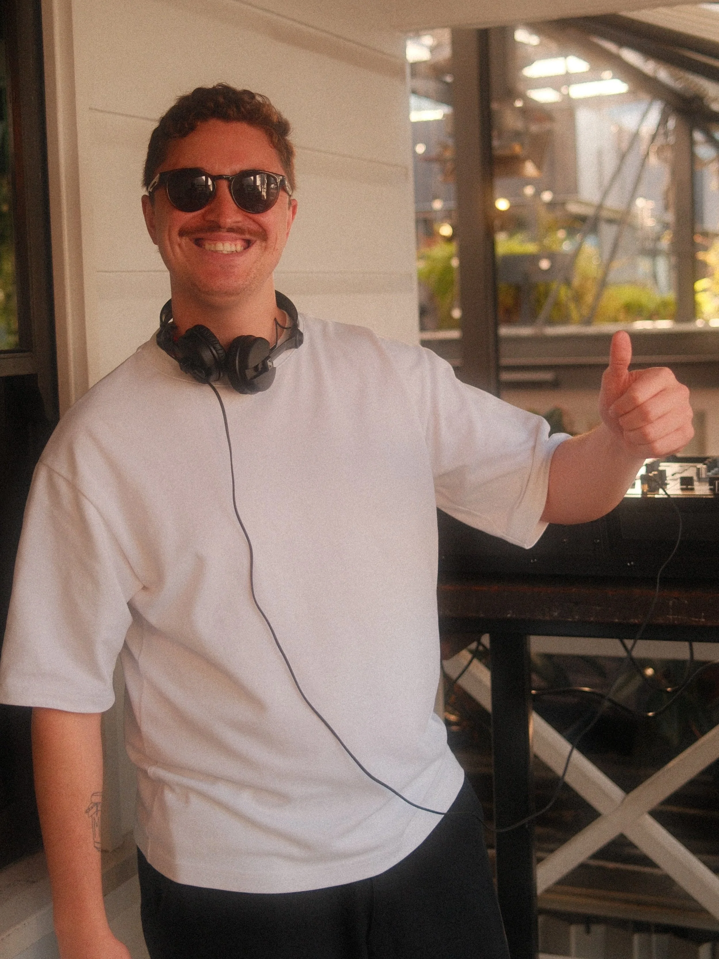 On the balcony with @waamonjilliams he&rsquo;s just a really fun guy.