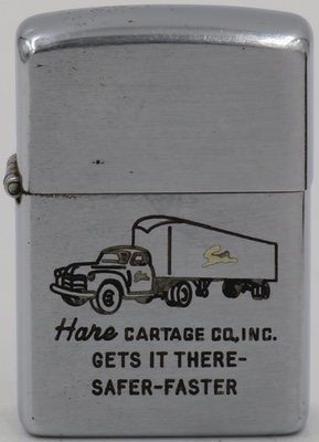 Vintage Vulcan New Old Stock Hennis Freight Lines Truck Advertising Lighter 