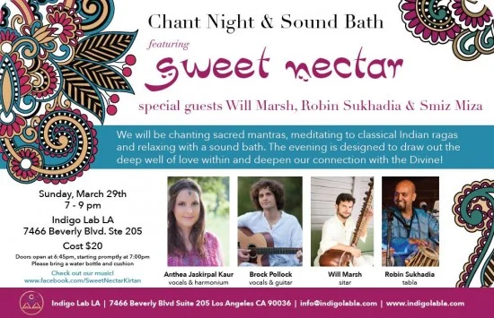 SWEET NECTAR AT INDIGO LAB – LOS ANGELES