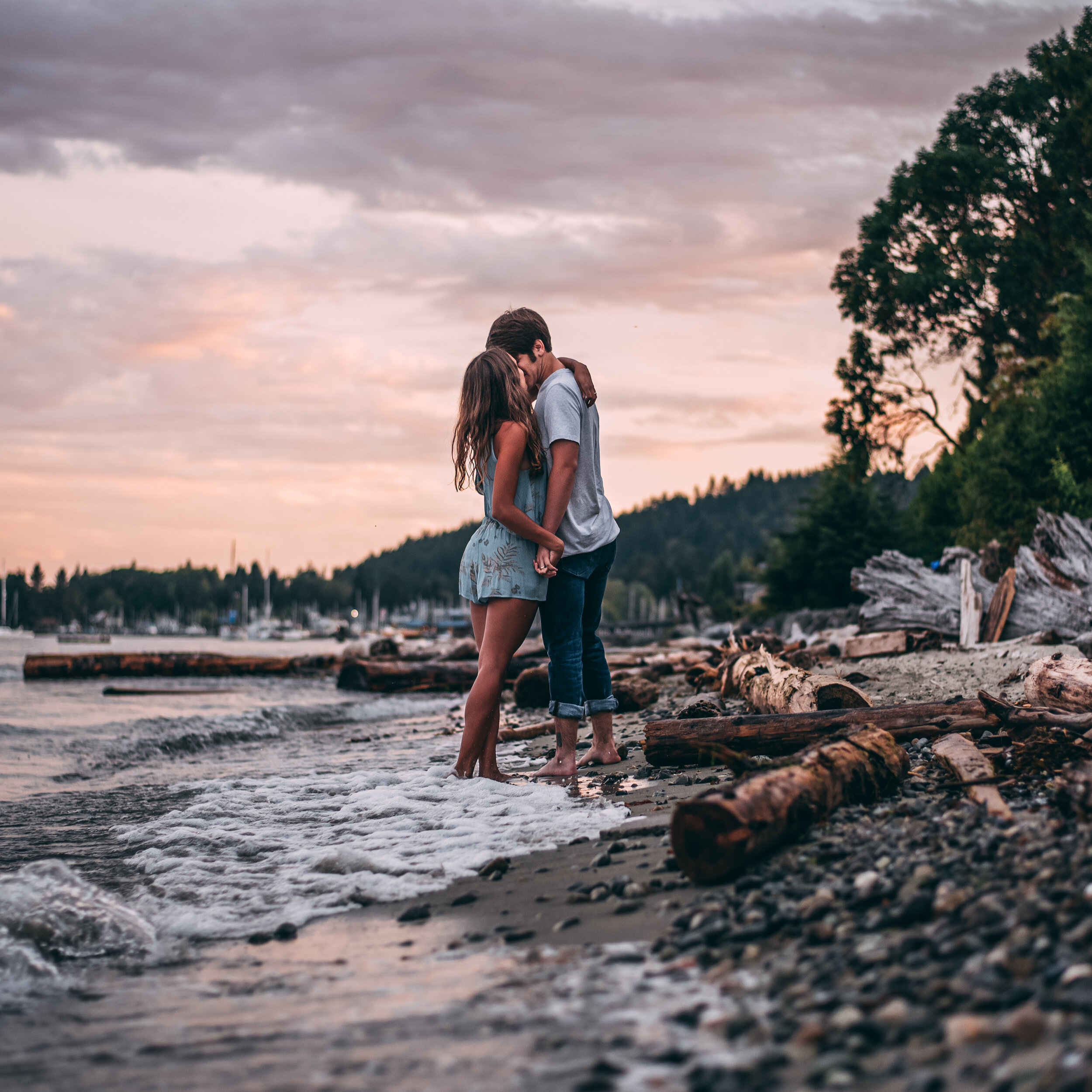 Gibsons Sunset Beach Engagement Session -  Sunshine Coast BC - Sea to Sky Wedding Photographer - Laura Olson Photography.jpg