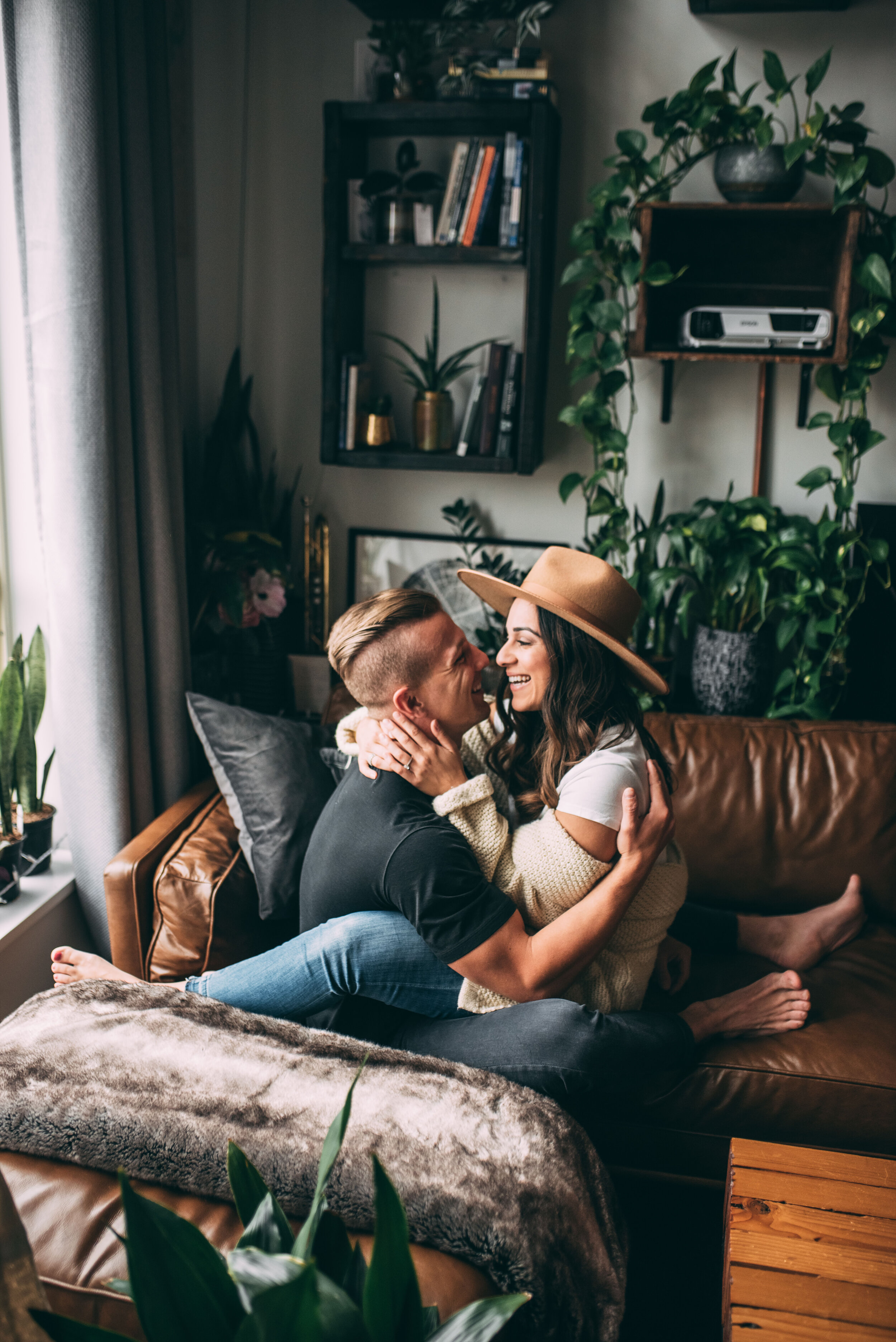 Vancouver Engagement Session - In Home Couples Session - Loft Garden Oasis - Laura Olson Photography - Sunshine Coast BC & Vancouver Wedding & Elopement Photographer7923.jpg
