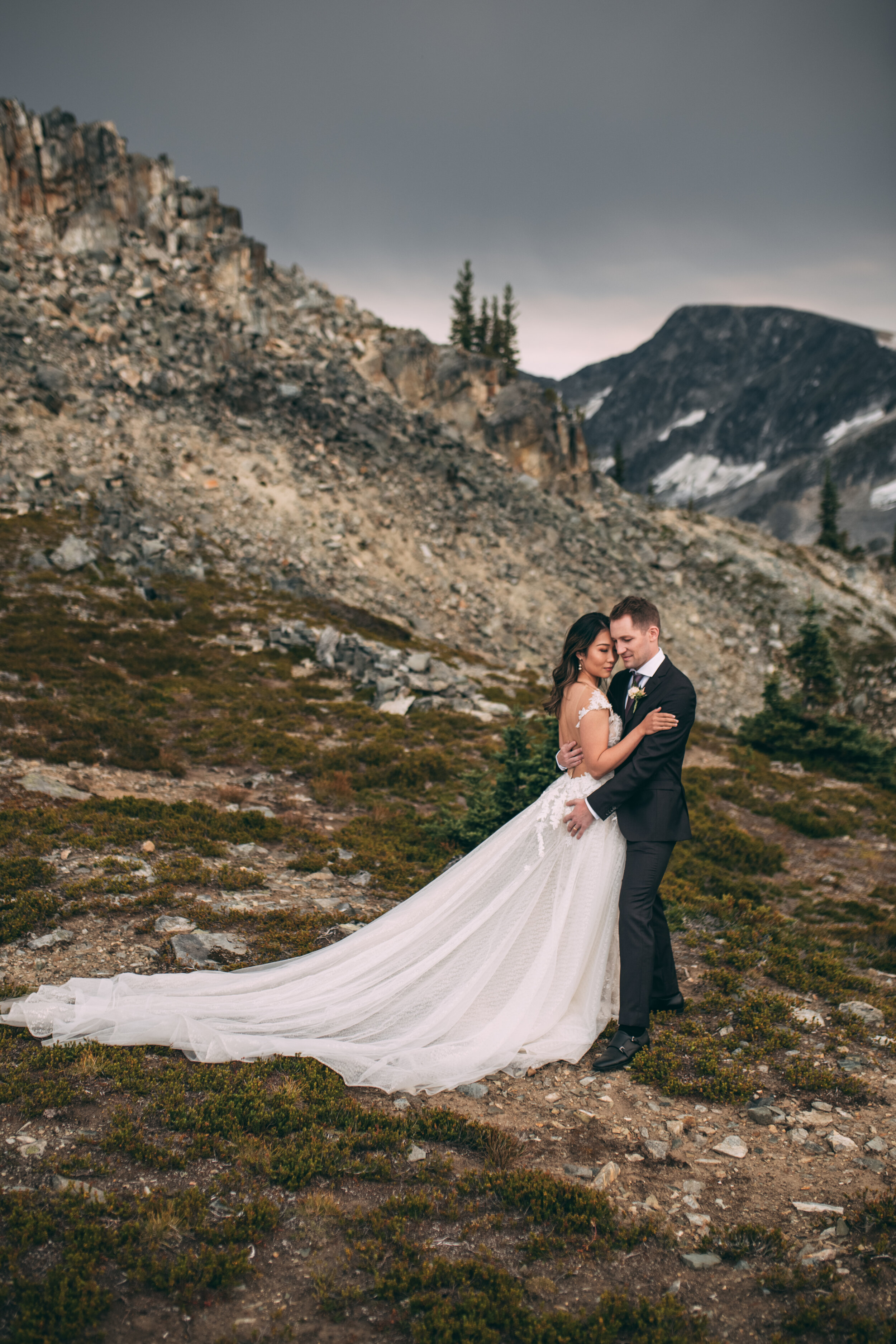 Katherine & Jamie Sneak Peeks - Mountain Top Elopement - Whistler BC - Laura Olson Photography--5.jpg