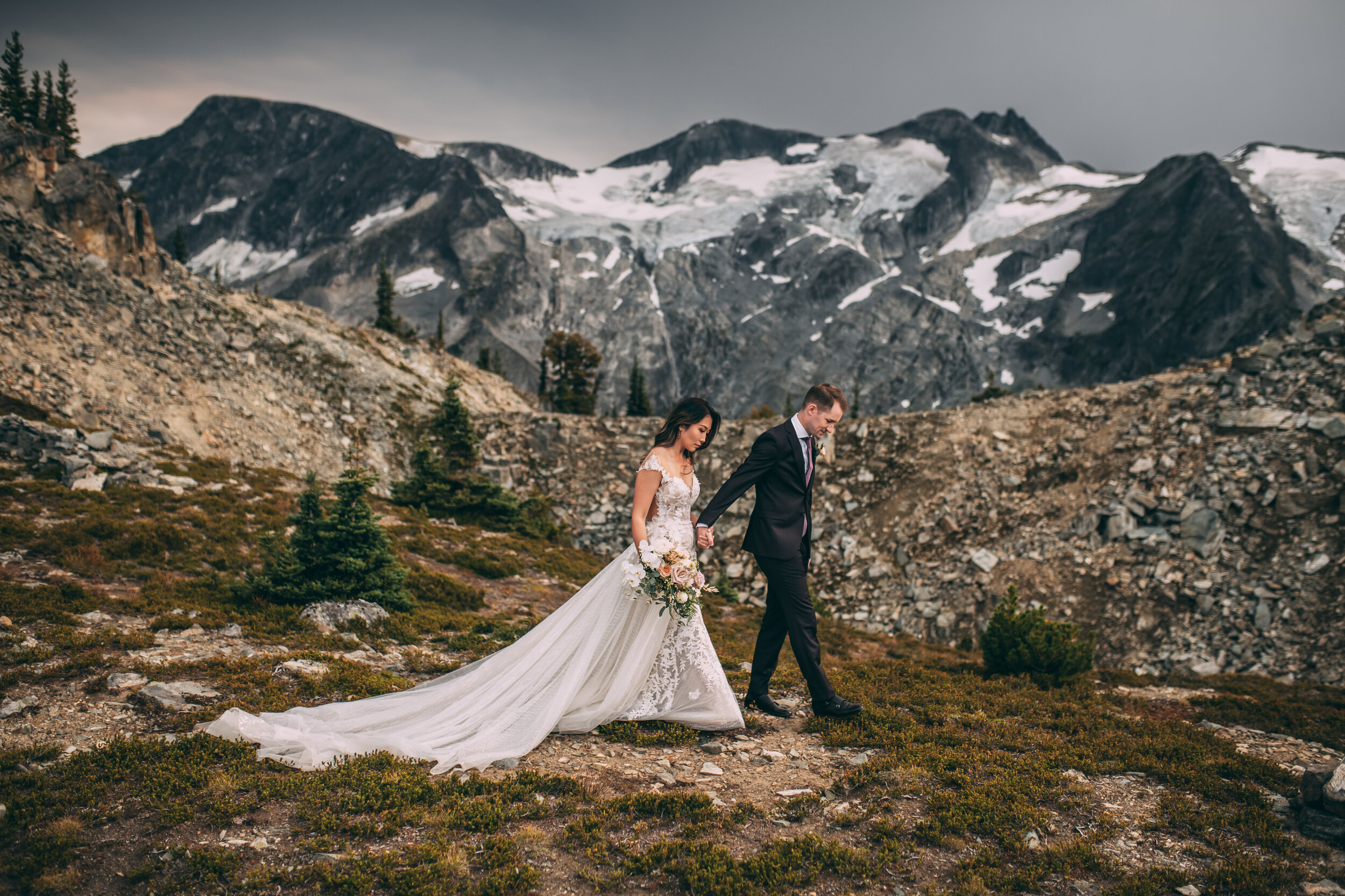 Katherine & Jamie Sneak Peeks - Mountain Top Elopement - Whistler BC - Laura Olson Photography--7.jpg