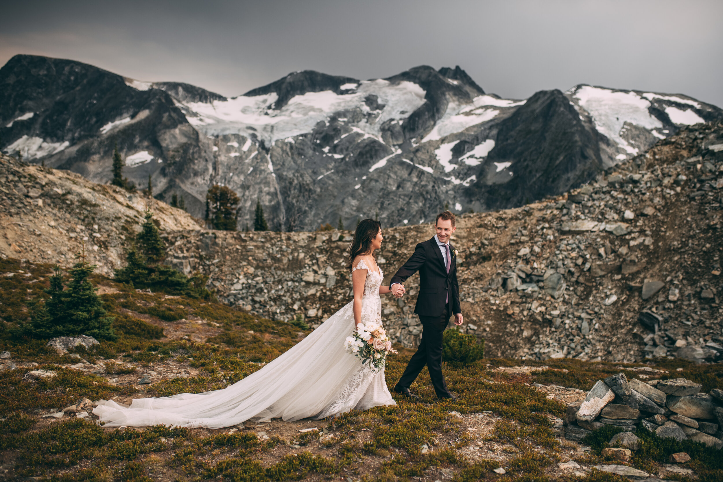 Katherine & Jamie Sneak Peeks - Mountain Top Elopement - Whistler BC - Laura Olson Photography--8.jpg