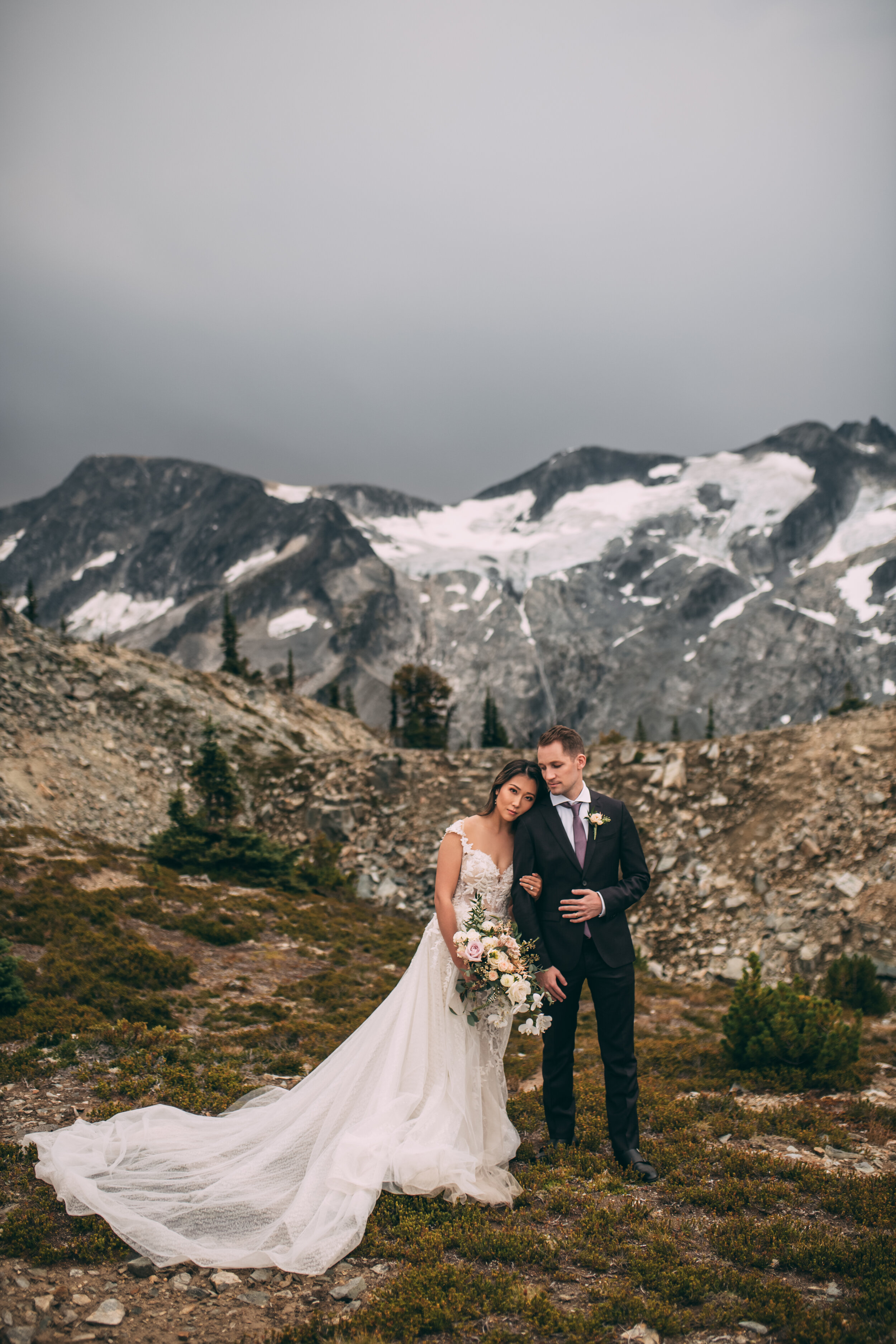 Katherine & Jamie Sneak Peeks - Mountain Top Elopement - Whistler BC - Laura Olson Photography--9.jpg