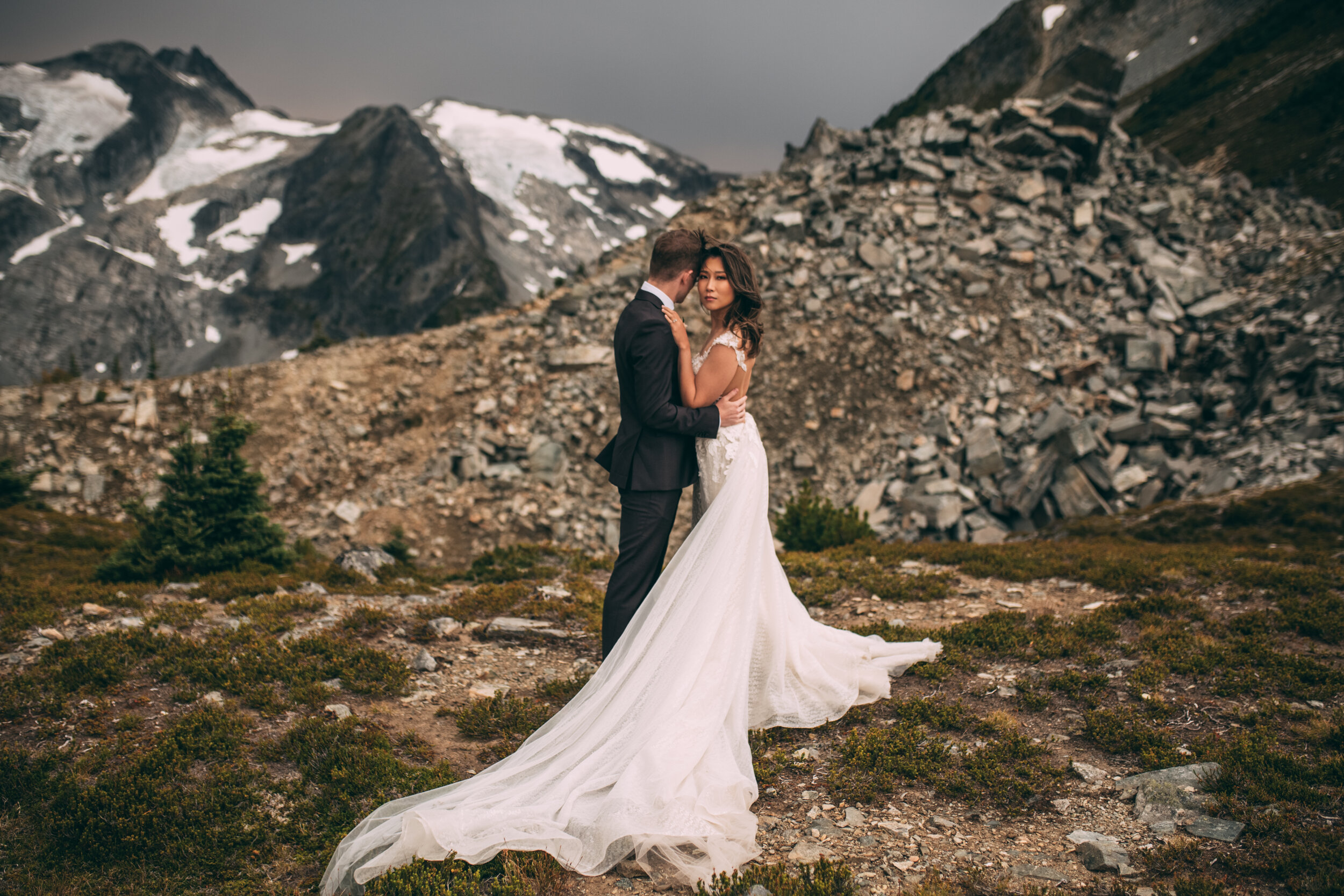 Katherine & Jamie Sneak Peeks - Mountain Top Elopement - Whistler BC - Laura Olson Photography--11.jpg