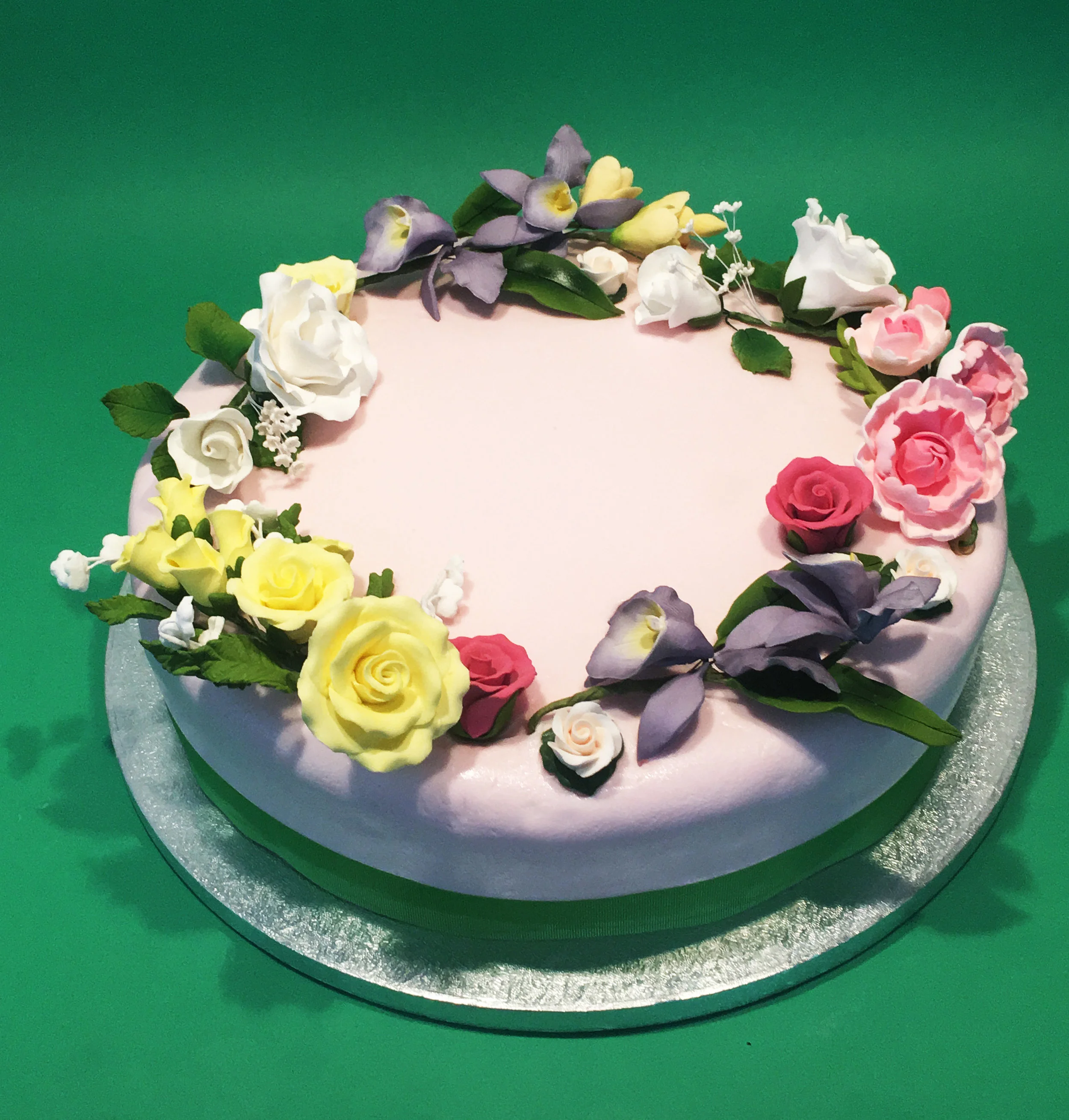 An English Garden Party cake