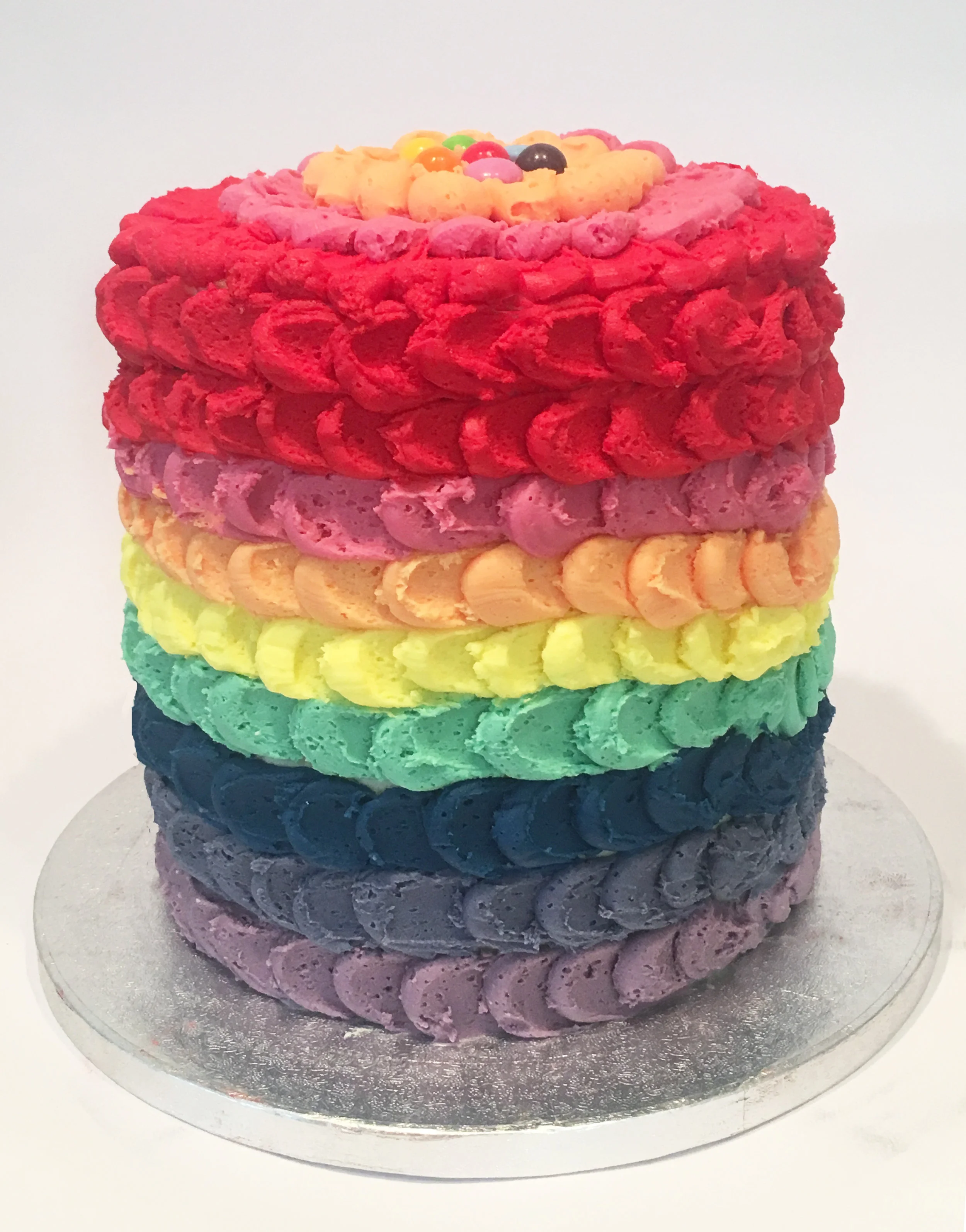 Rainbow Piñata cake