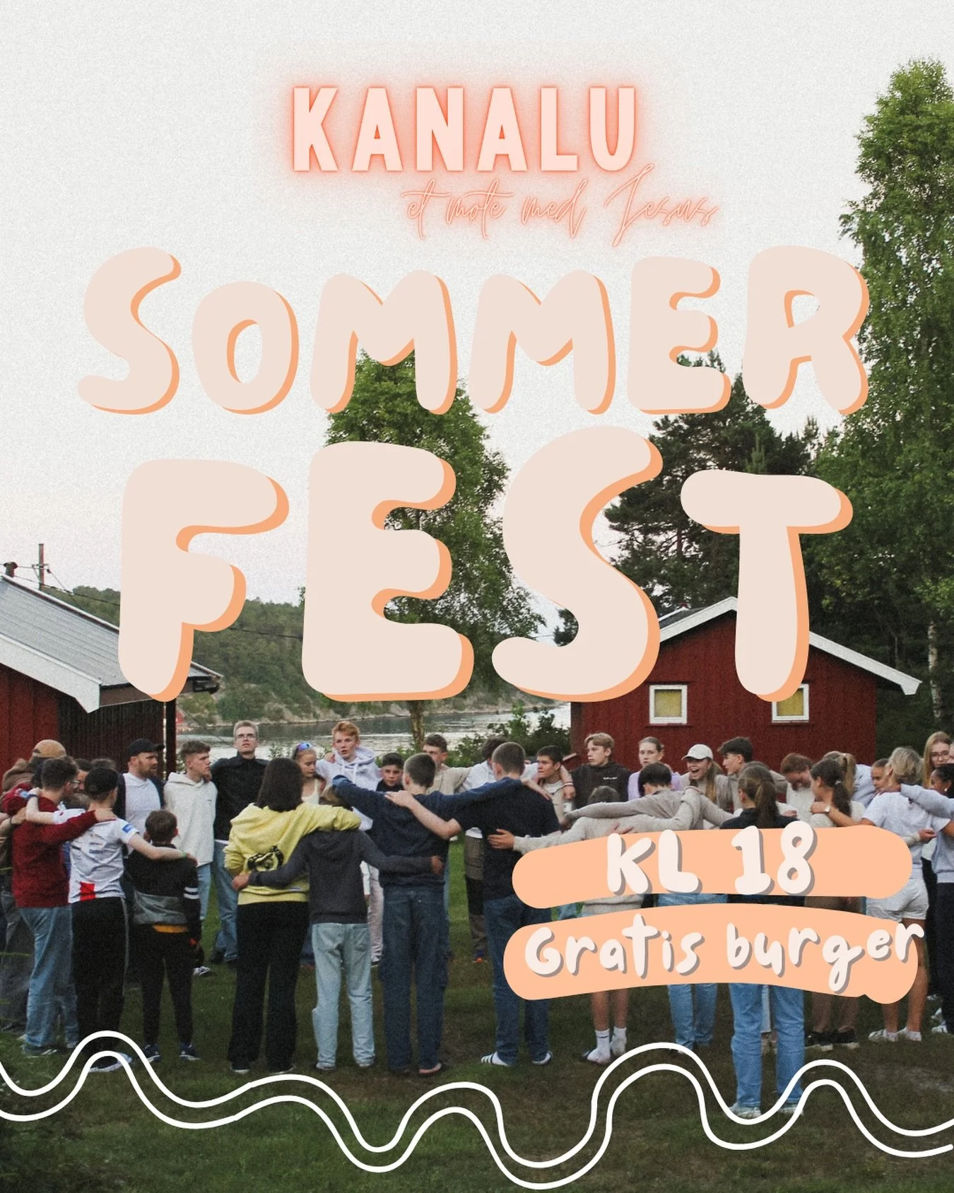 Halla! P&aring; fredag er det siste kanal U f&oslash;r sommeren🥲 Det er litt trist, men det blir ogs&aring; en skikkelig fest! Det blir gratis 🍔-stand utenfor kirken fra kl 18 og mingling, f&oslash;r vi g&aring;r videre inn til lovsang og tale. Dor