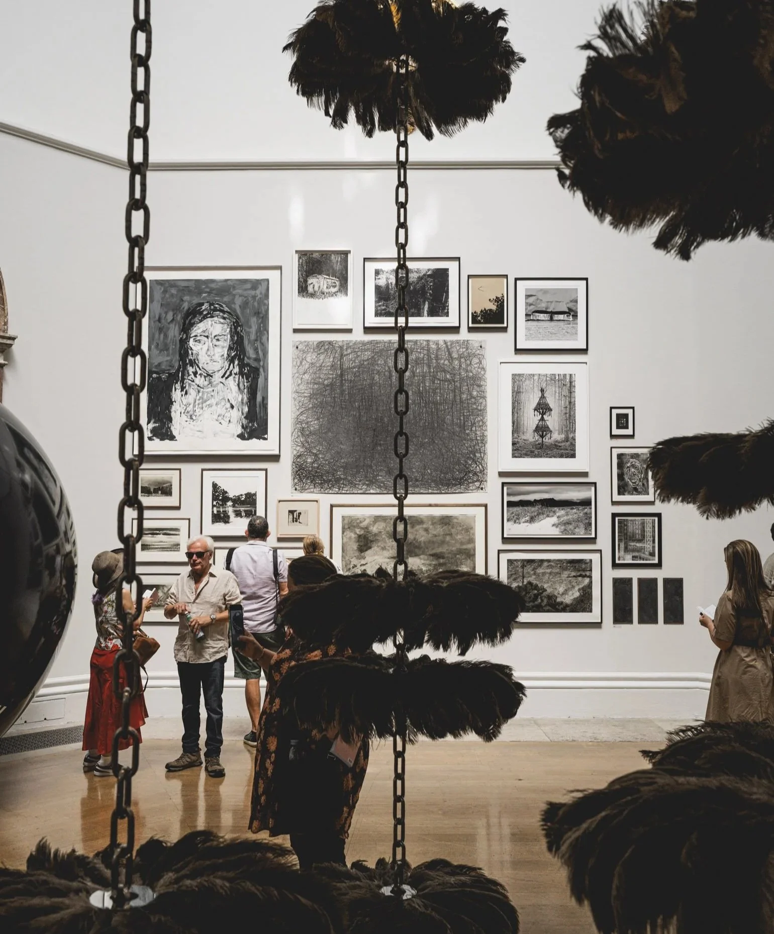 Royal Academy Summer Exhibition 2025

'Priestess' in the all monochrome Wohl Hall