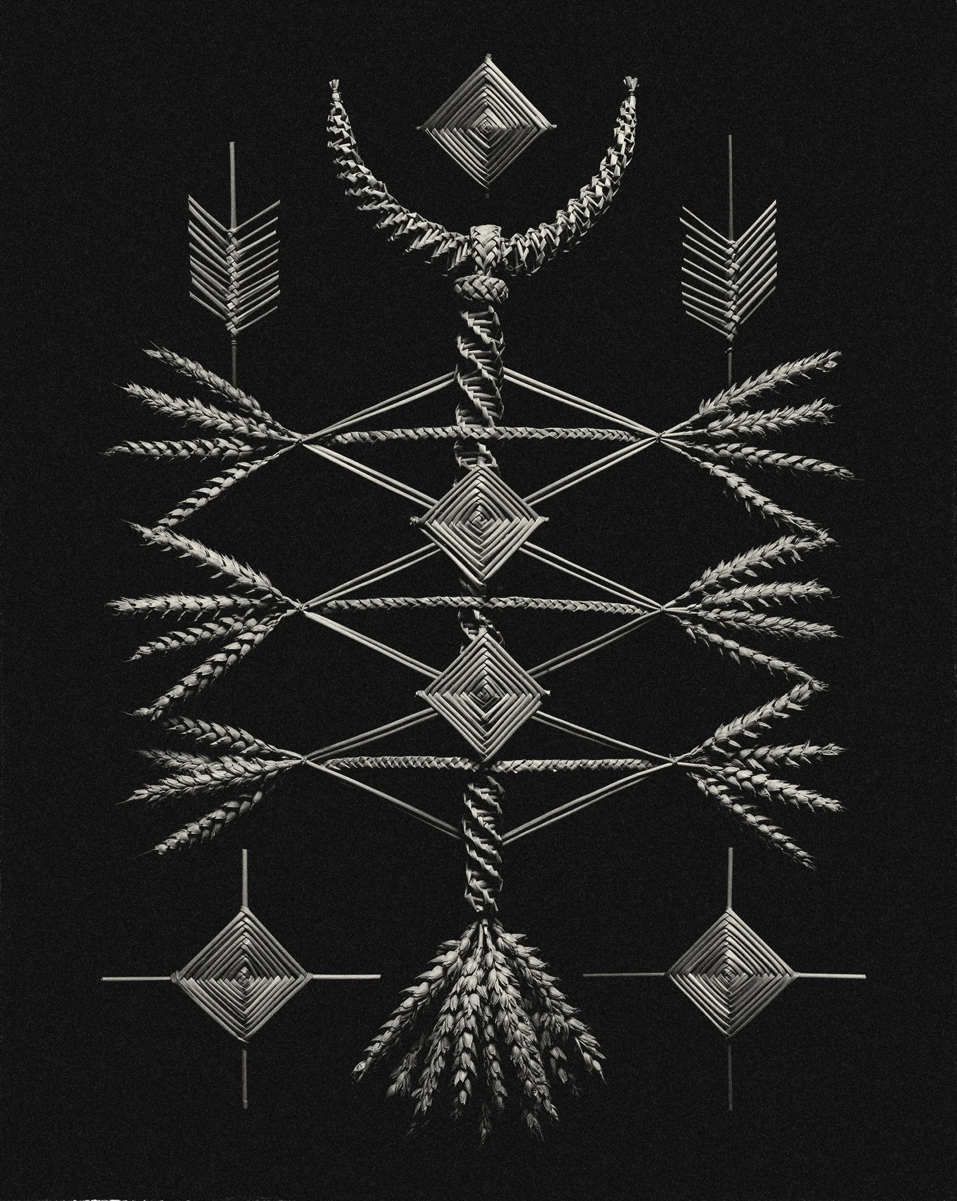 PROJECT: LEMMA AND GLUME

A series of photographs of self made wheat weavings or 'corn dollies'.