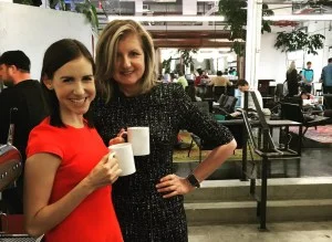 Callie Schweitzer and Arianna Huffington