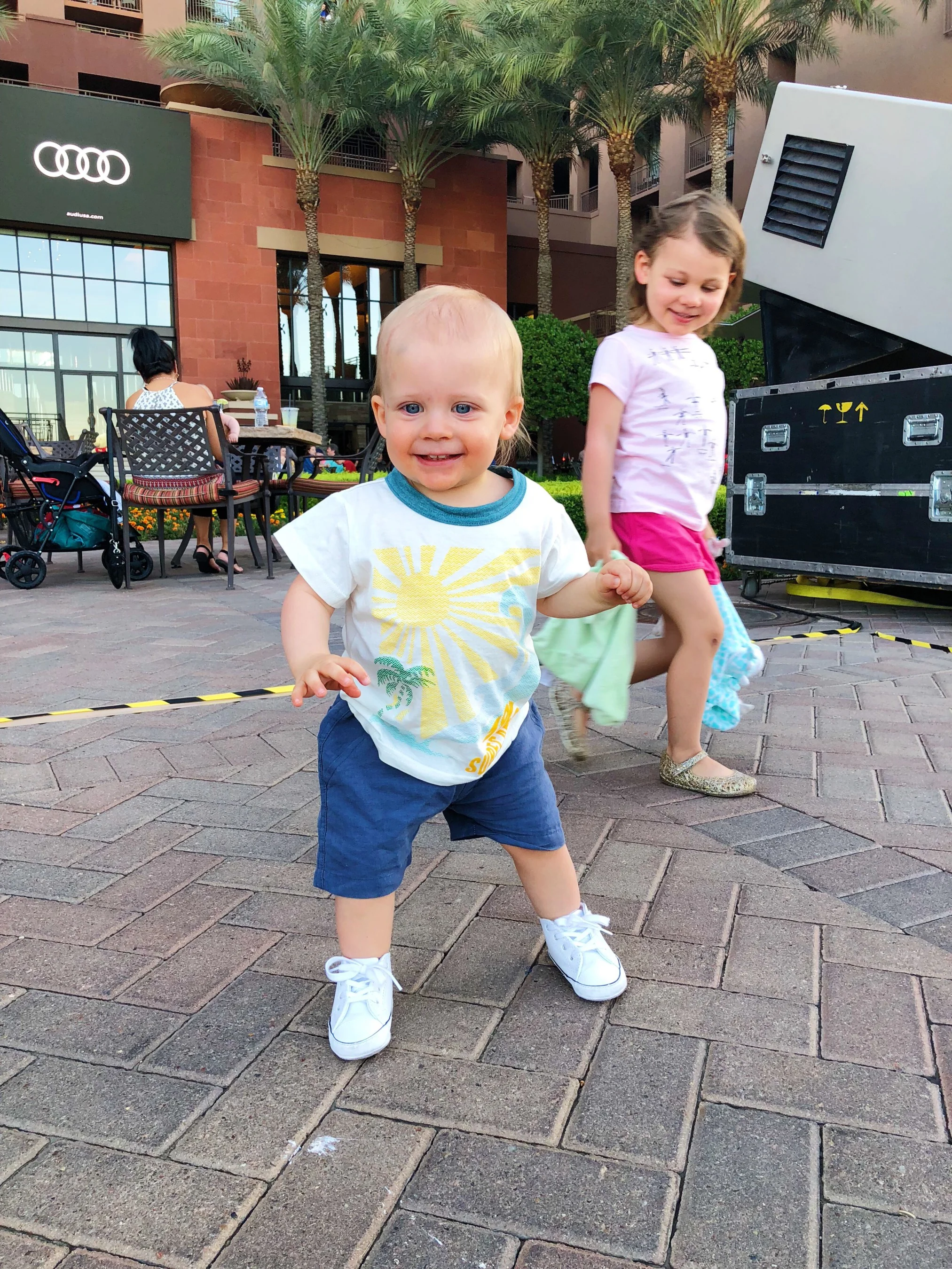 Grayson’s outfit, Mac and Mia ; shoes, Converse || Olivia’s top, crewcuts (old) loving this HERE ; shoes, minimelissa