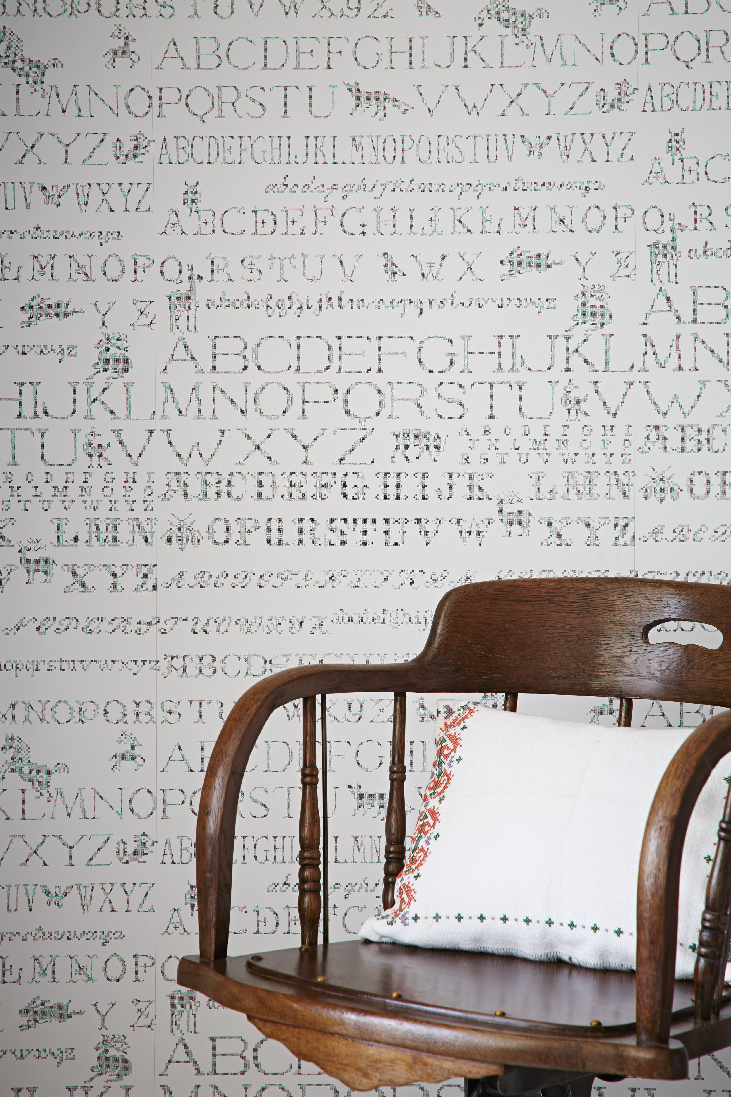 Cross Stitch wallpaper by Abigail Edwards