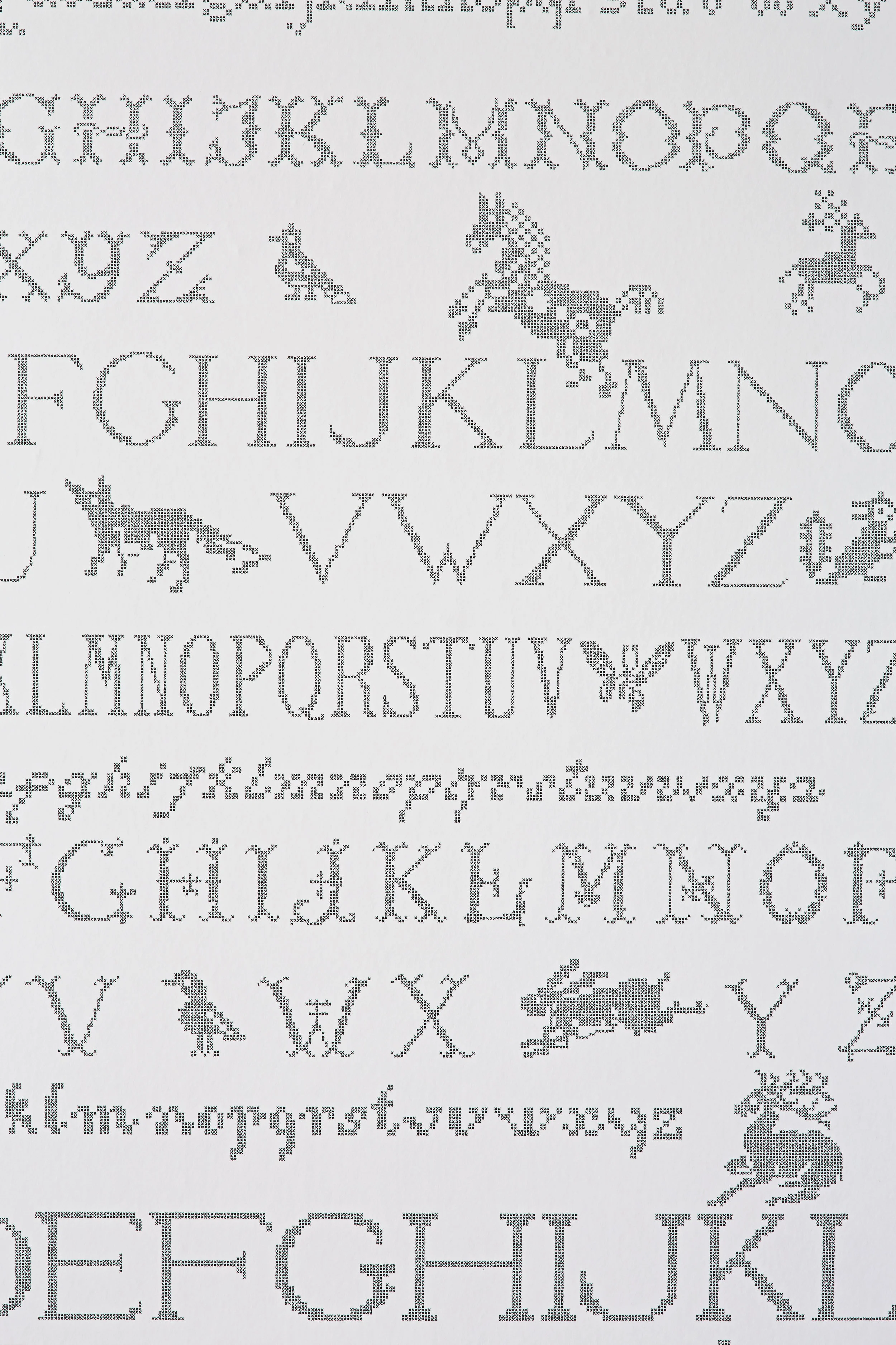 Cross Stitch wallpaper by Abigail Edwards