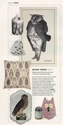 Owls in Elle Decoration