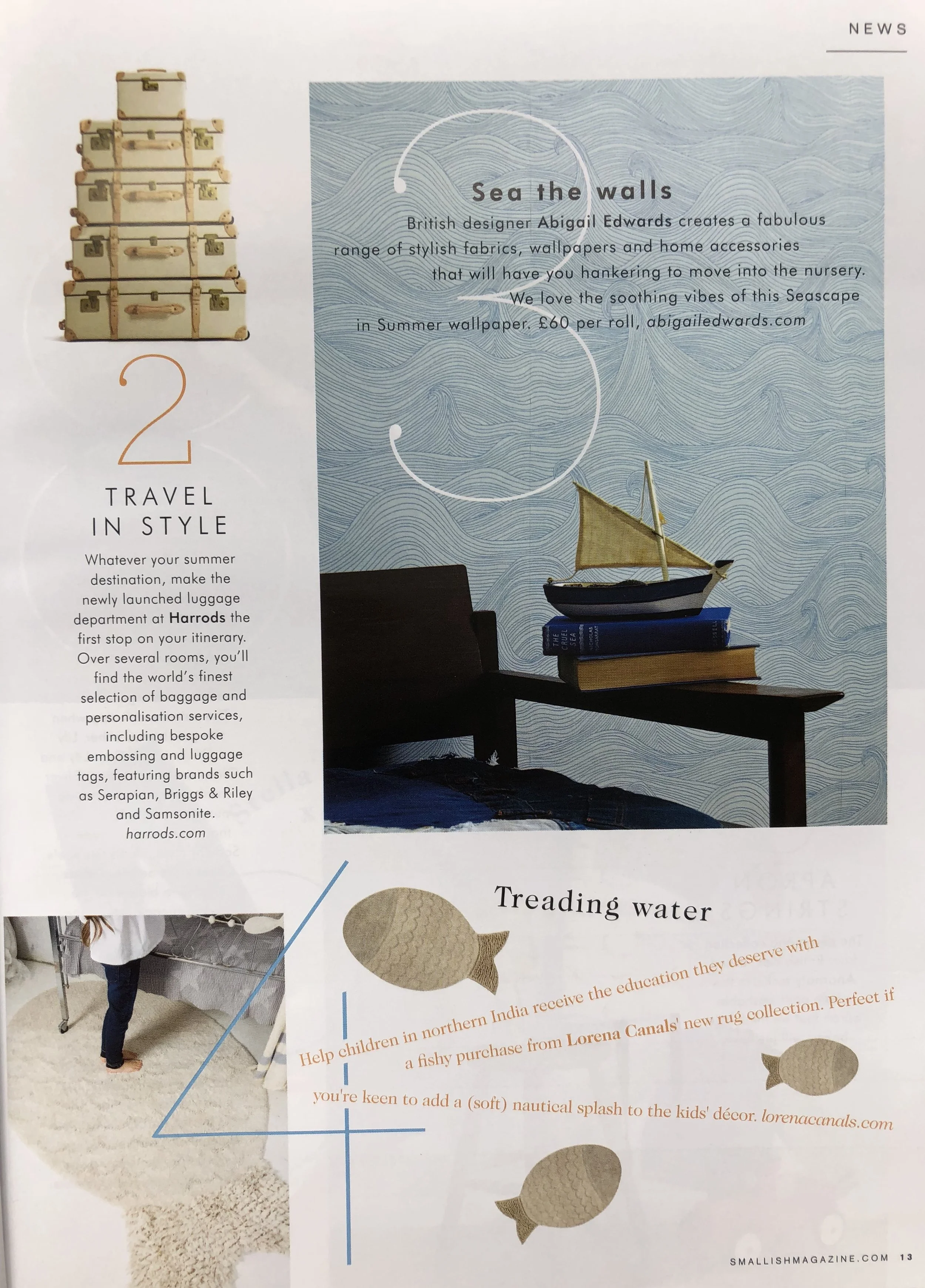 Seascape wallpaper in Summer in Smallish magazine