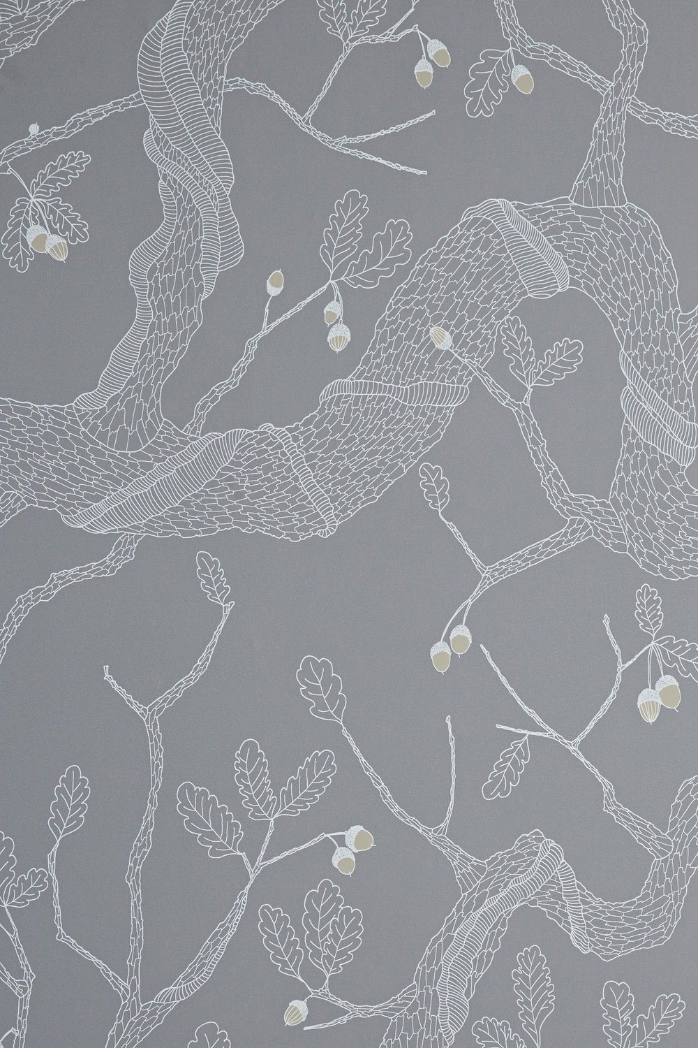 Oak Tree Wallpaper Swatch: Darkness