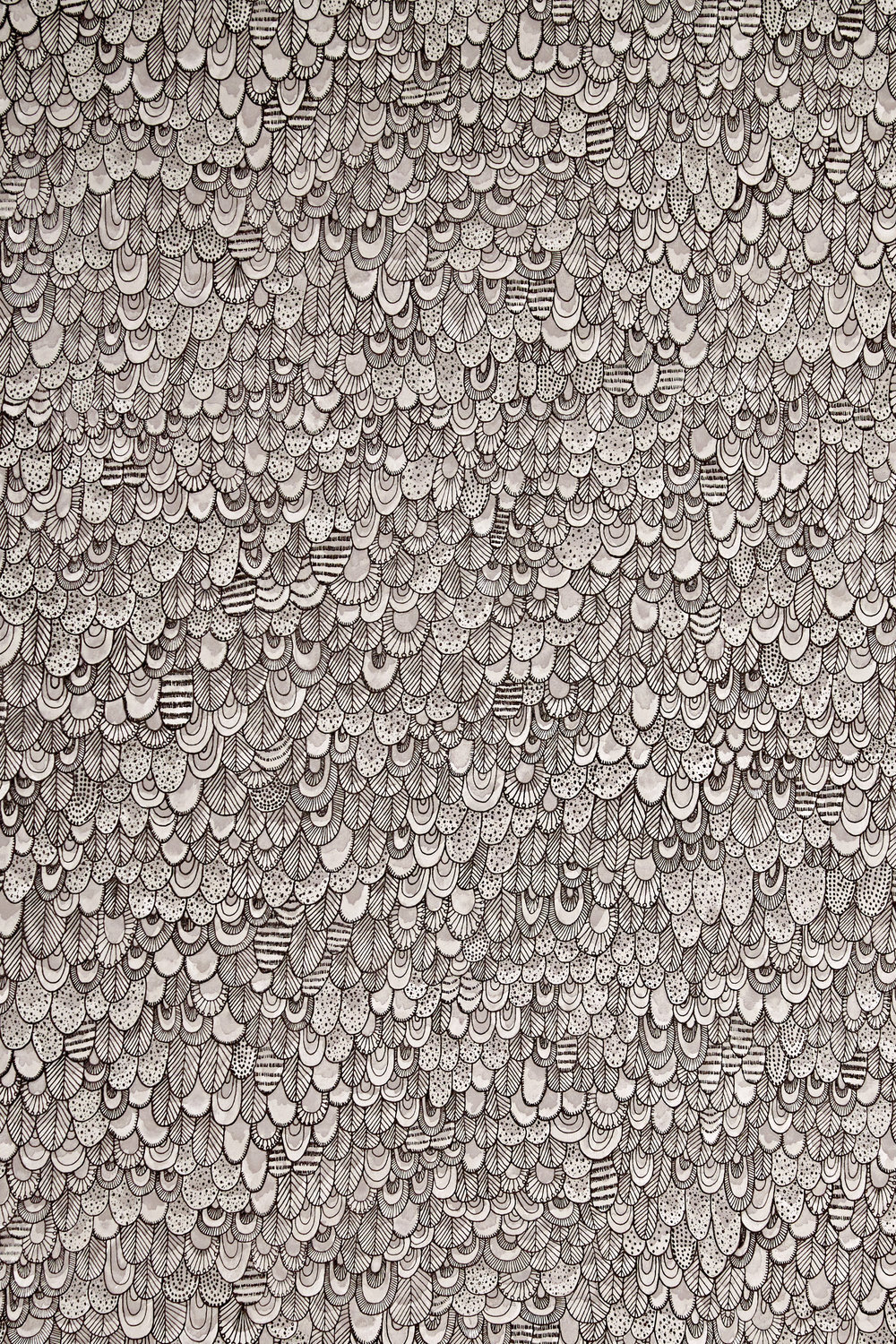 Bird Wallpaper Swatch: Shadow