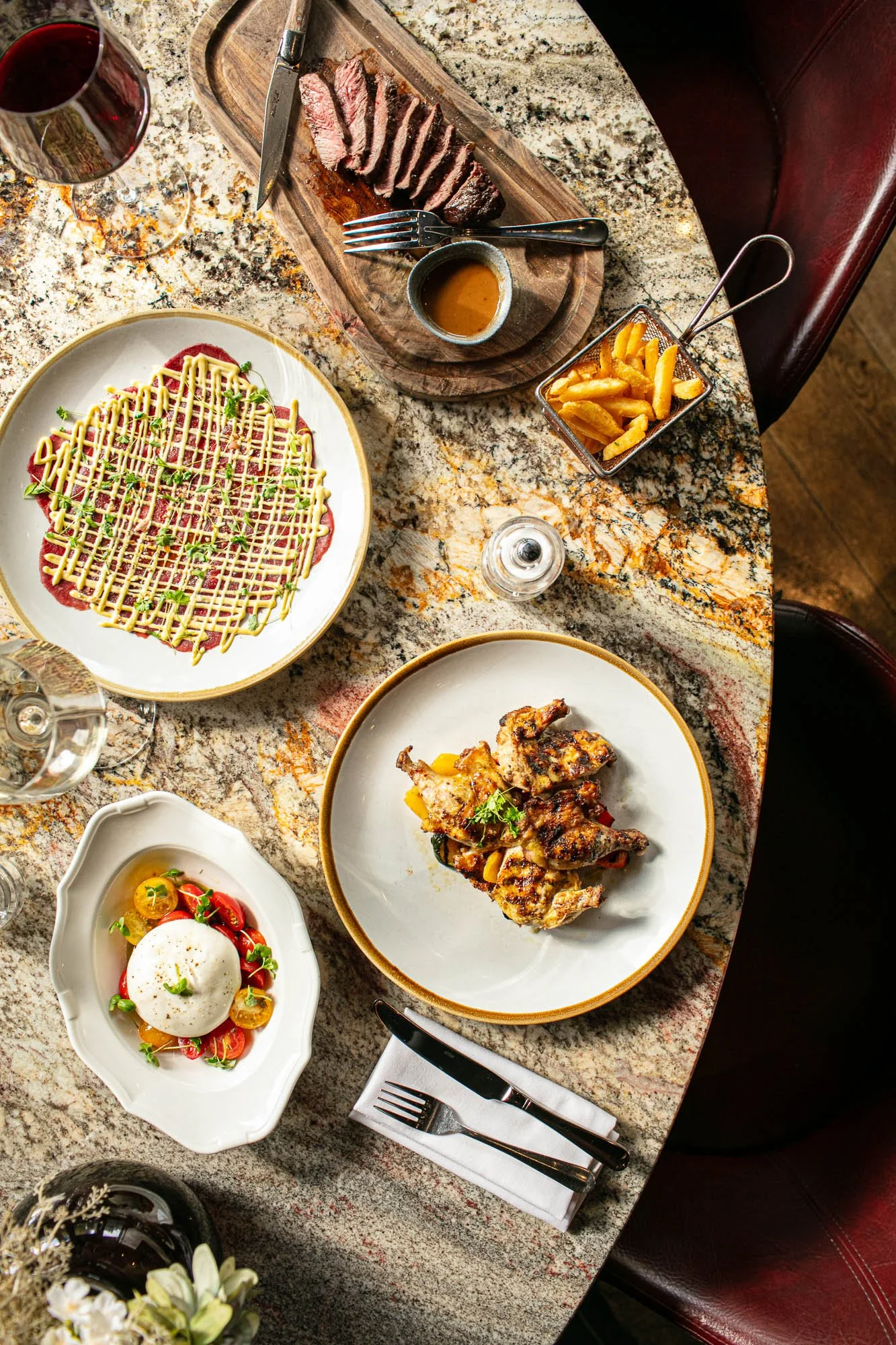 Lunch dining in Central London