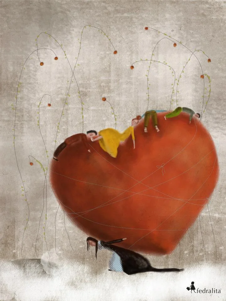 CARRYING LOVE 80 x 100 cm (max. 3m hight) Print on "William Turner" Hahnemühle