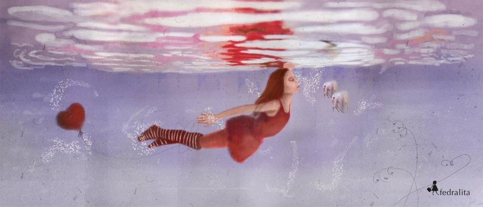 THE BALLOON 50 x 116 cm (max. 3m length) Print on "William Turner" Hahnemühle