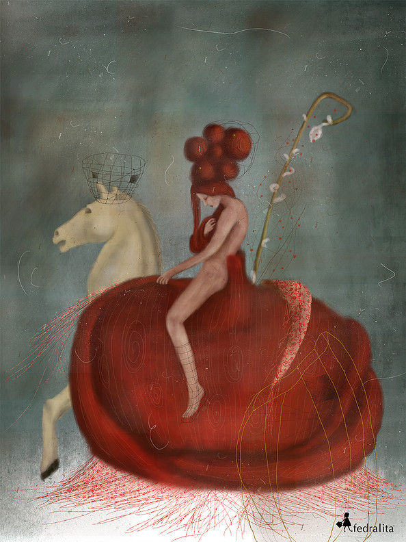 ON A DREAM 80 x 100 cm (max. 3m hight) Print on "William Turner" Hahnemühle