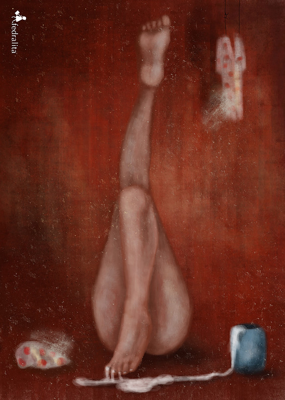 SEE MY LEGS 80 x 100 cm (max. 3m hight) Print on "William Turner" Hahnemühle