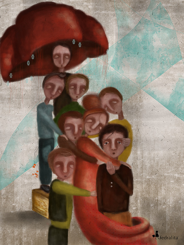 MULTIPLE LOVE - THE TREE 80 x 100 cm (max. 3m hight) Print on "William Turner" Hahnemühle