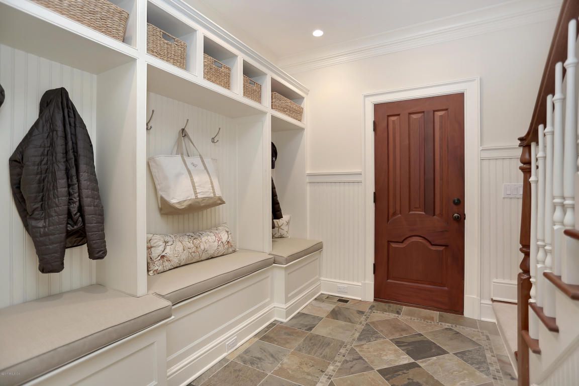 Spacious mudroom, though
