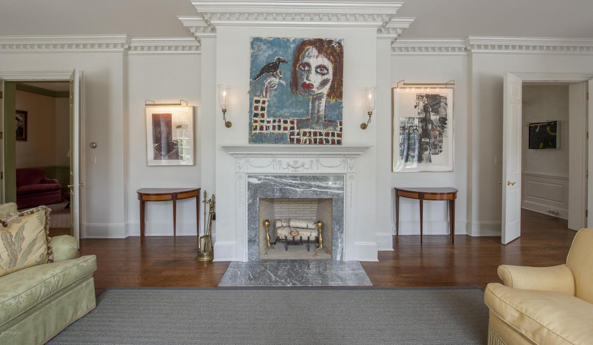 And this may not be the most welcoming of art work for potential buyers (is there anyone in this town who uses a fireplace?)