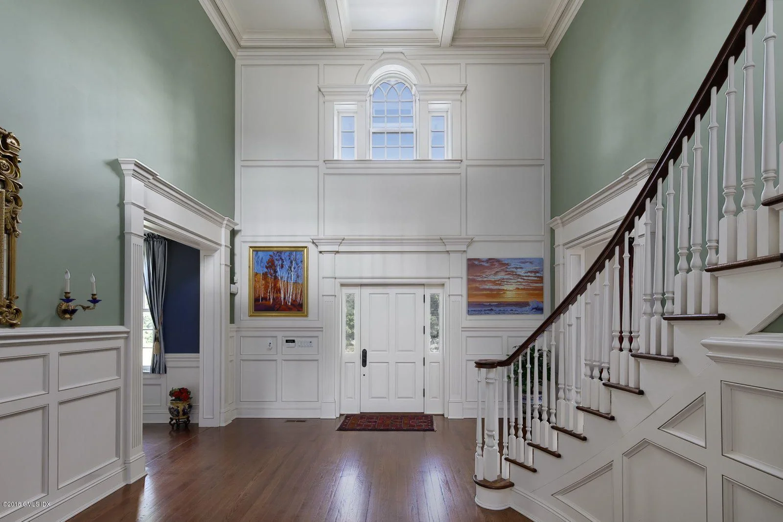 I’ve never been a fan of two-story foyers like these, however