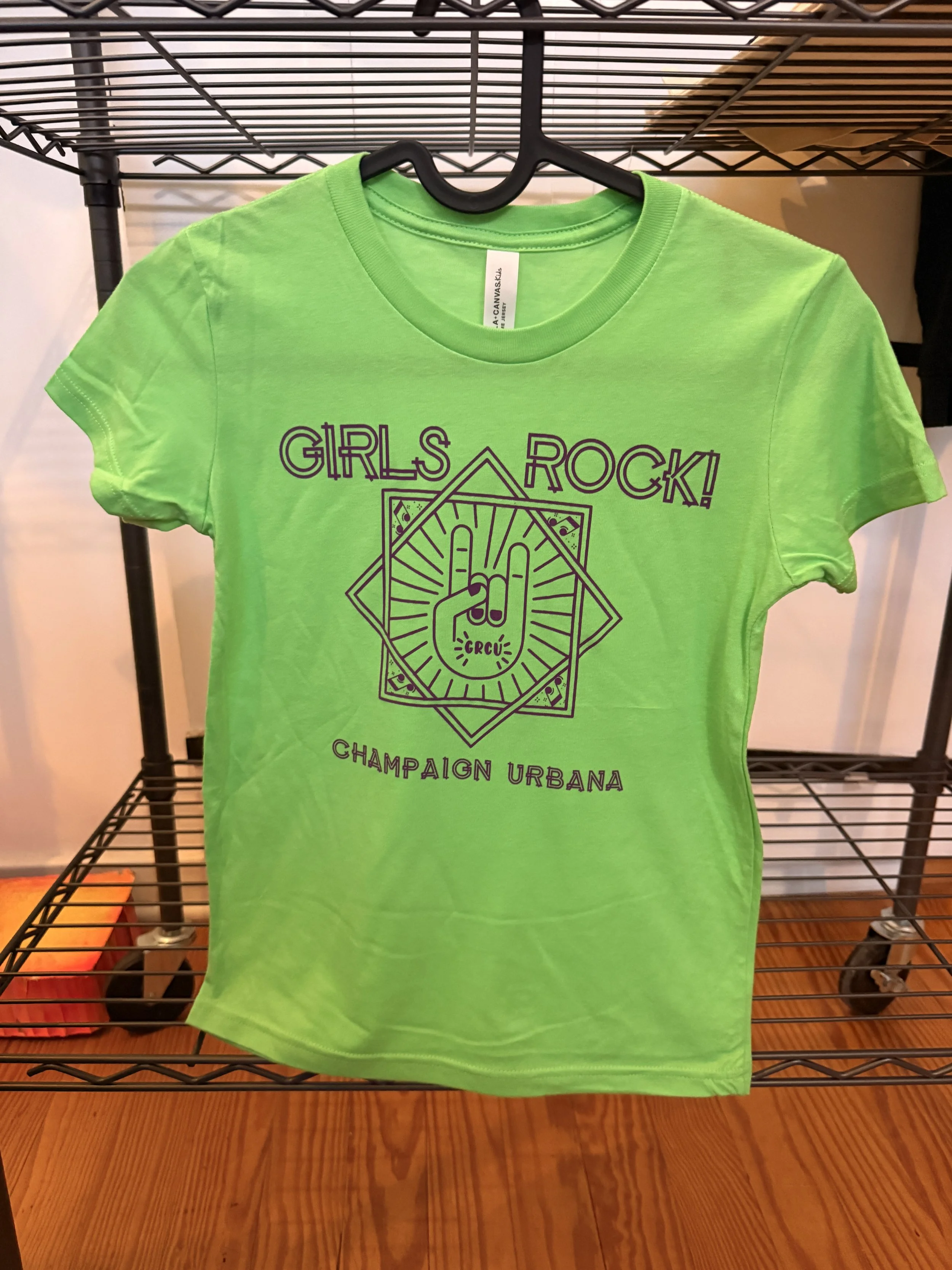 Girls Rock! CU Youth T-Shirt - Green