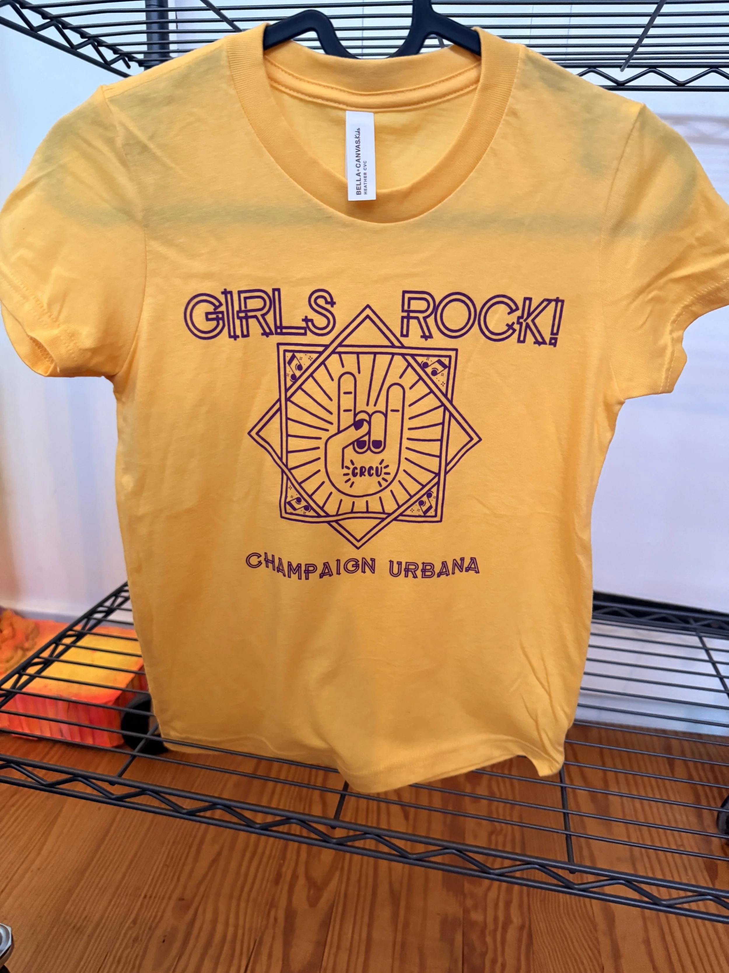 Girls Rock! CU Youth T-Shirt - Yellow