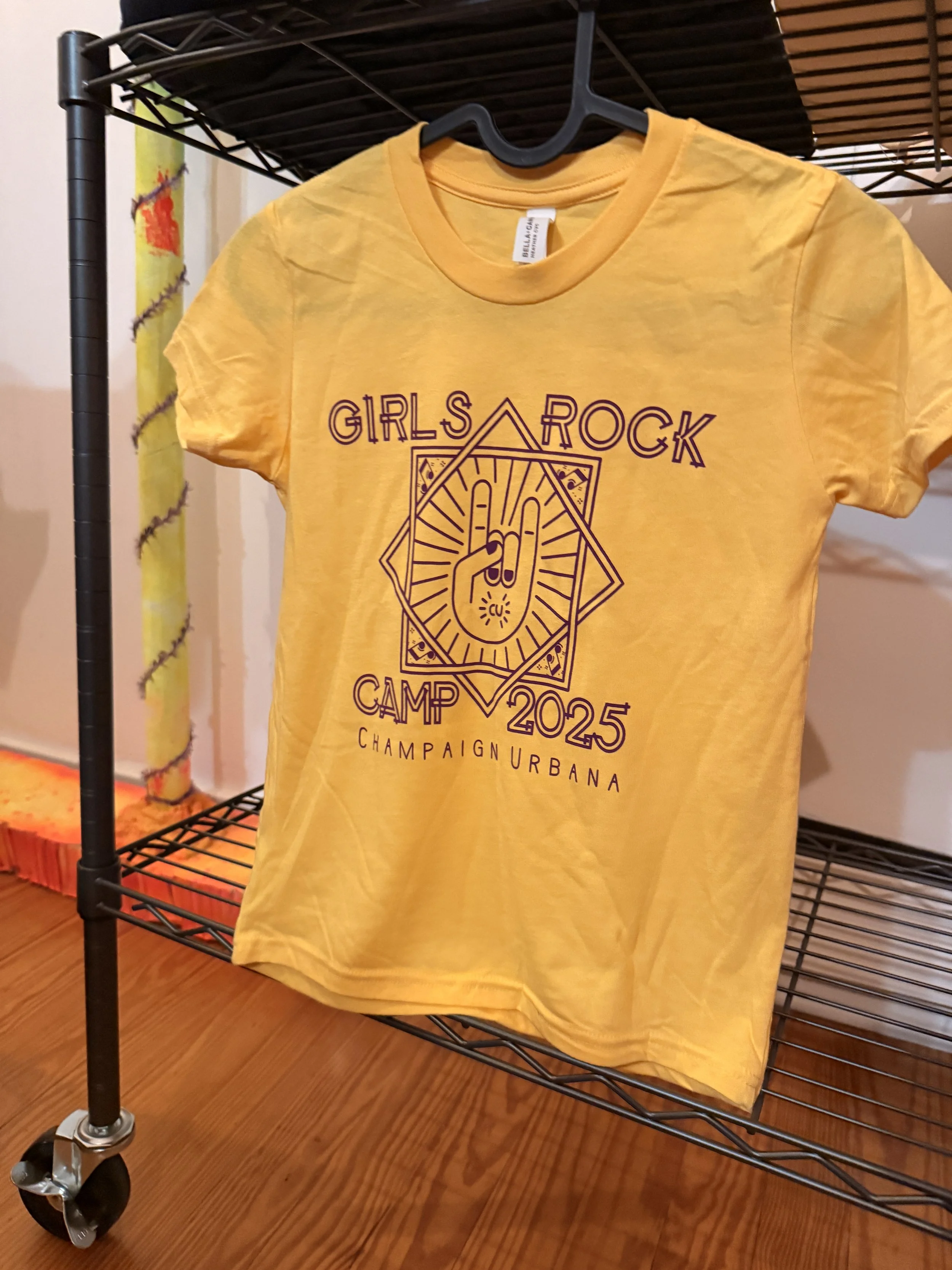 2025 Girls Rock Camp Youth T-Shirt - Yellow