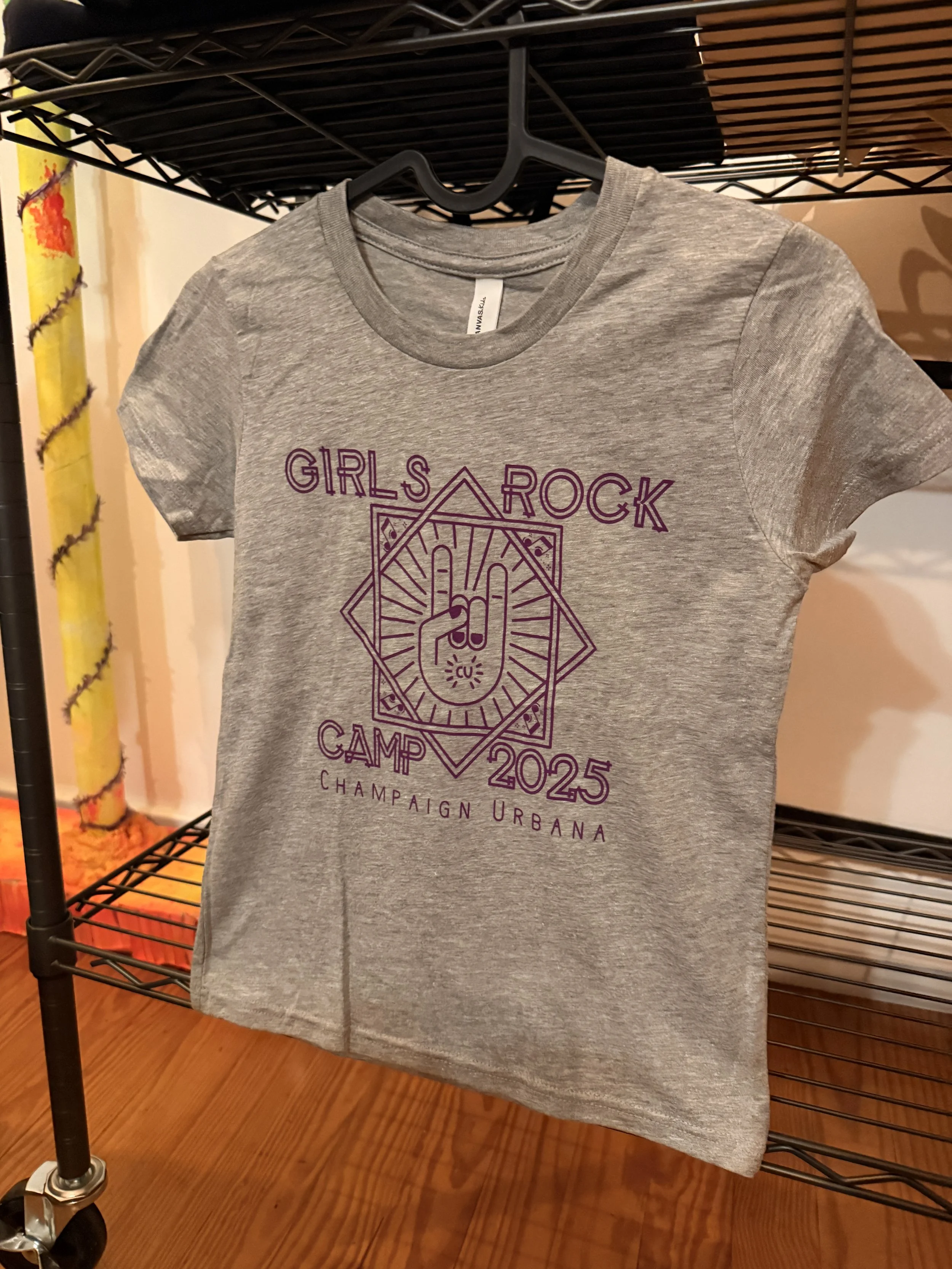 2025 Girls Rock Camp Youth T-Shirt - Grey