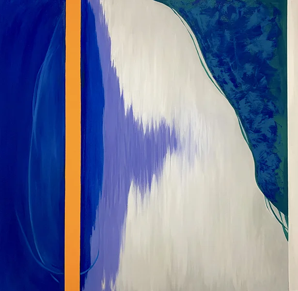 Between , 2018 oil on canvas diptych 76 x 76 cm
