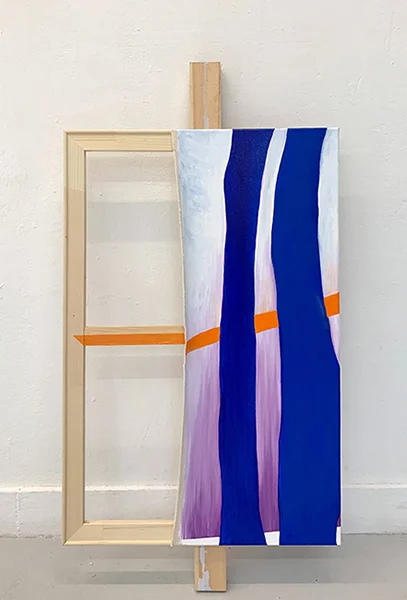 Trio , 2018 oil on canvas diptych 90 x 60 cm